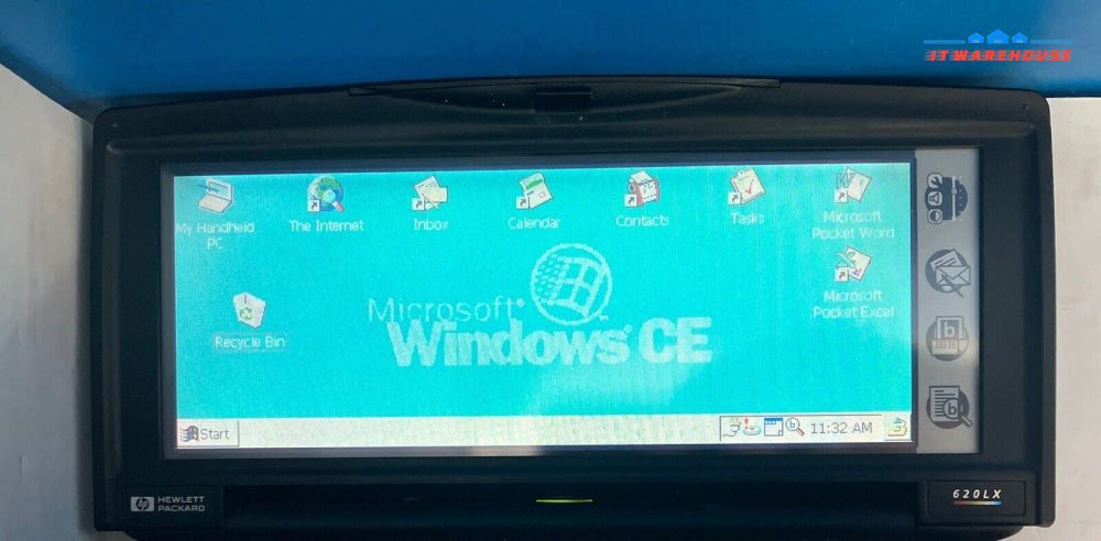 Vintage HP 620LX Touch Screen Mini PC Hitachi SH3 CPU / 16MB RAM / Windows CE ~
