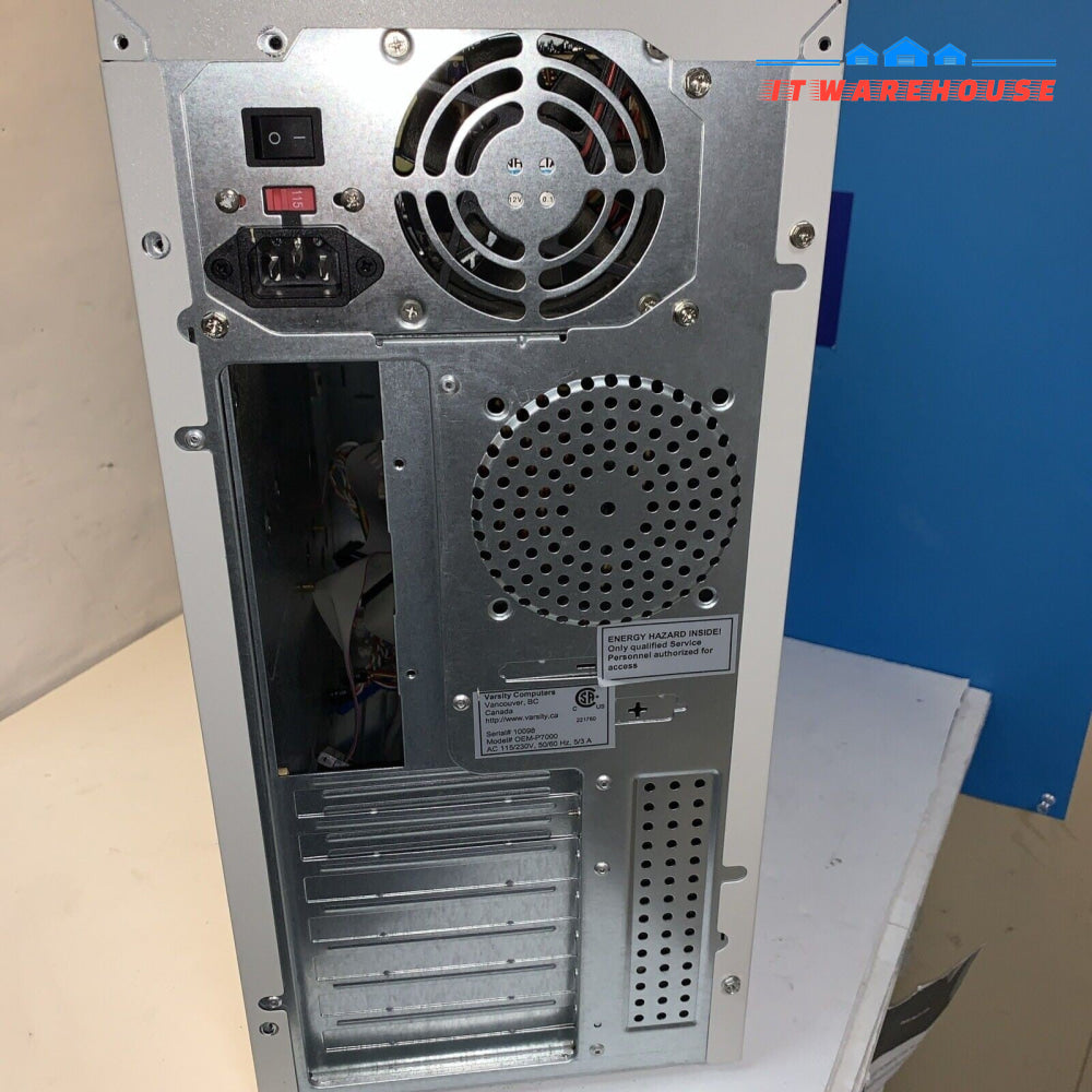 Vintage ~ HP Compaq Desktop PC Case w/PSU + DVD-ROM +Floppy Drive (Year 2003)