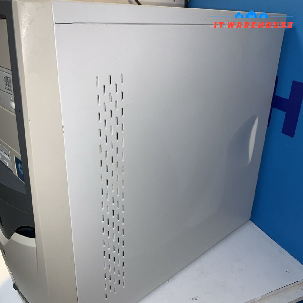 Vintage ~ HP Compaq Desktop PC Case w/PSU + DVD-ROM +Floppy Drive (Year 2003)