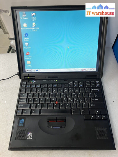 ~ Vintage IBM 600E Type 2645 Laptop Pentium II CPU 128MB RAM 8GB HDD Windows 98