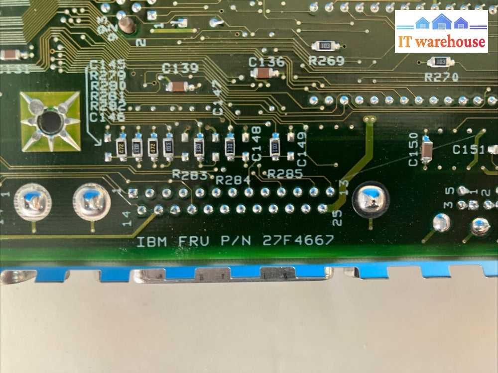 Vintage Ibm Ps/2 Model 55 System Board 27F4667 With Ram ~