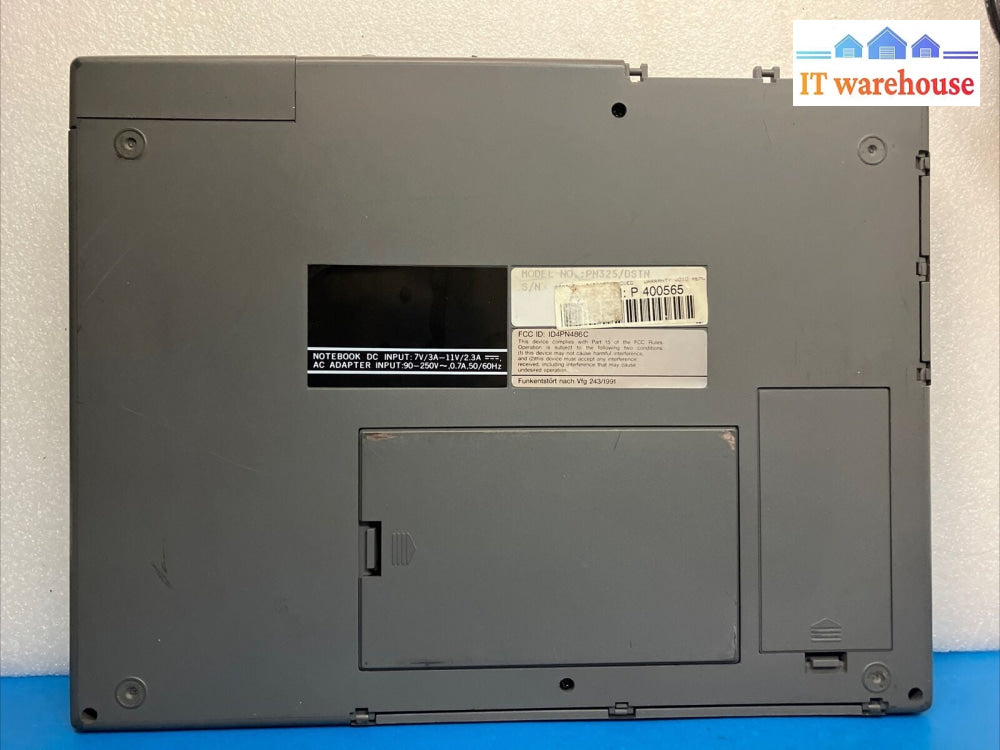 ~ Vintage Infinity PN325 Notebook Intel CPU (No Hard Disk Drive, Read)