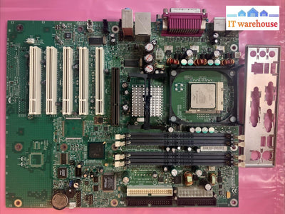 Vintage Intel A56423 -201 Motherboard DB9 DB25 Port W/ Pentium CPU & IO Shield ~