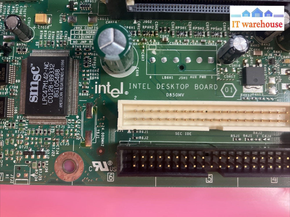 Vintage Intel A56423 -201 Motherboard Db9 Db25 Port W/ Pentium Cpu & Io Shield ~