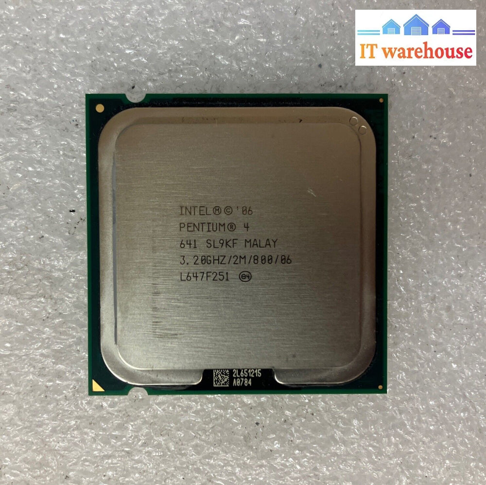 ~ Vintage Intel Pentium 4 641 Cpu Processor Socket Lga775 Sl9Kf 3.20Ghz /2Mb/800