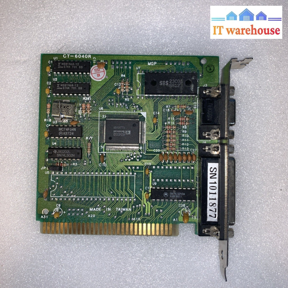 Vintage - ISA multi-I/O serial and parallel interface card CT-6040R