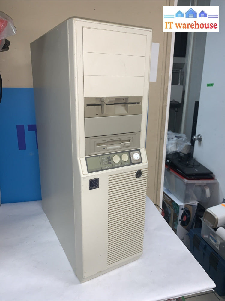 Vintage ~ Lighting~ Desktop PC Case +Power supply + DVD + floppy Drive