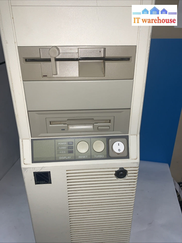 Vintage ~ Lighting~ Desktop PC Case +Power supply + DVD + floppy Drive