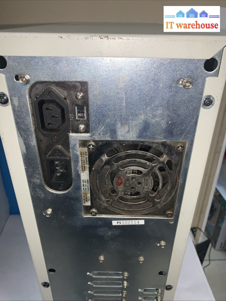 Vintage ~ Lighting~ Desktop PC Case +Power supply + DVD + floppy Drive