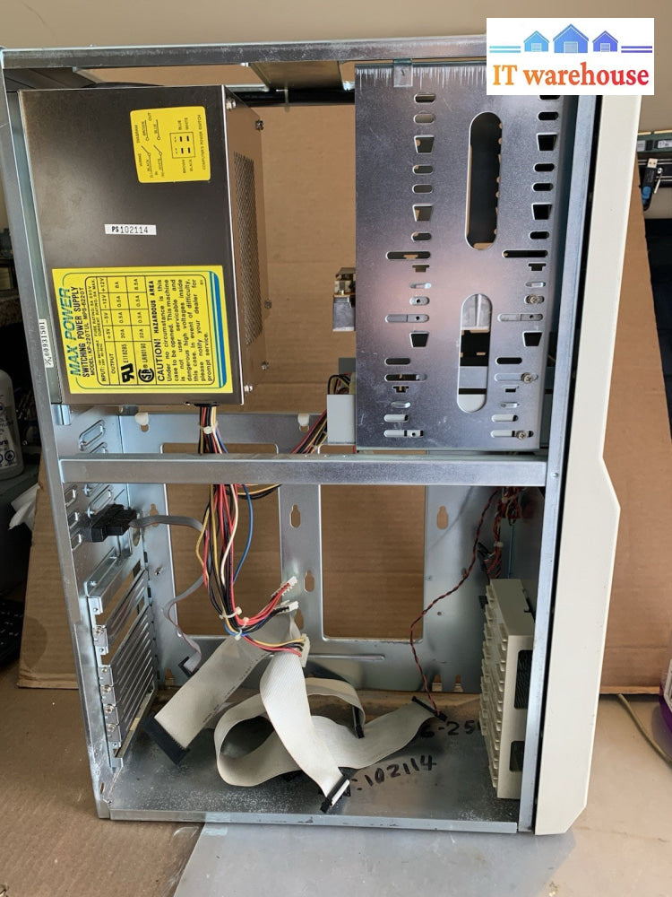 Vintage ~ Lighting~ Desktop PC Case +Power supply + DVD + floppy Drive