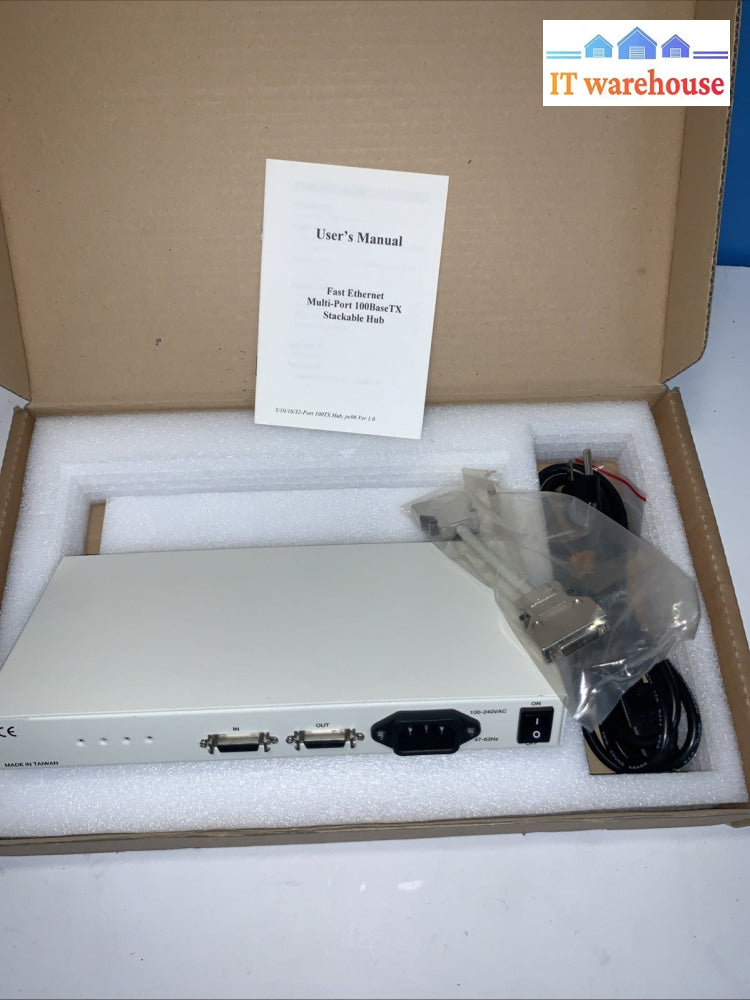 Vintage LinkPro 5/10 Port Stackable 100base-TX Fast Elhernet Hub
