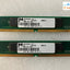 ~(Vintage) Lot 2 Mt4D232Dg-6 Dram Memory 8Mb Edo 60Ns 72 Pin Simm Micron S01G4H6