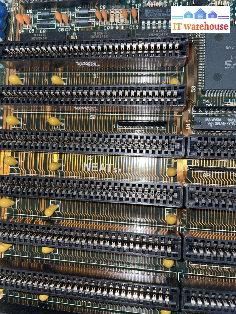 Vintage NEAT 80386 SX motherboard 386 processor 4MB Ram 1988 AMI-1311