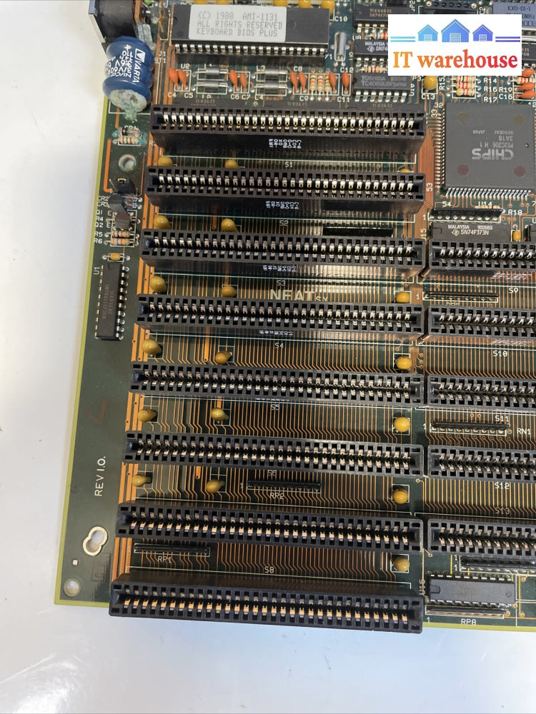 Vintage NEAT 80386 SX motherboard 386 processor 4MB Ram 1988 AMI-1311