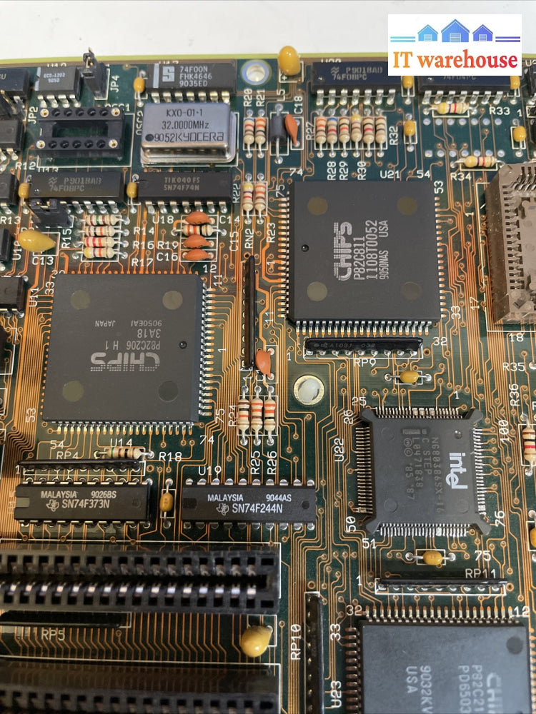 Vintage NEAT 80386 SX motherboard 386 processor 4MB Ram 1988 AMI-1311