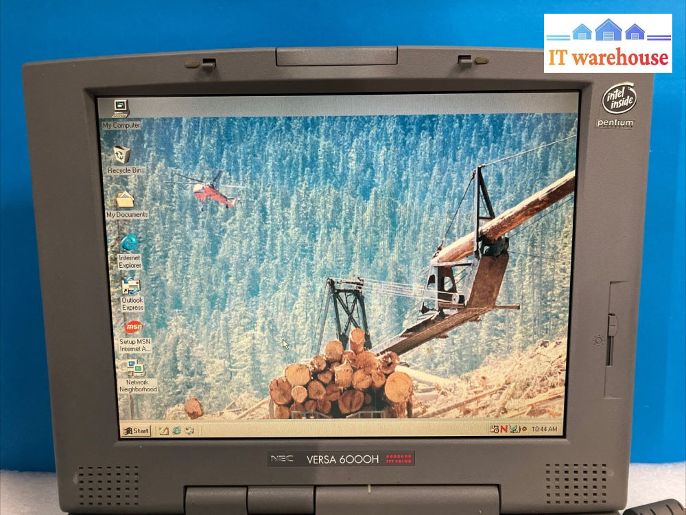 ~Vintage Nec Versa Pc-6200-81703 11.5’ Laptop Pentium Cpu 48Mb Ram 1Gb Windows98
