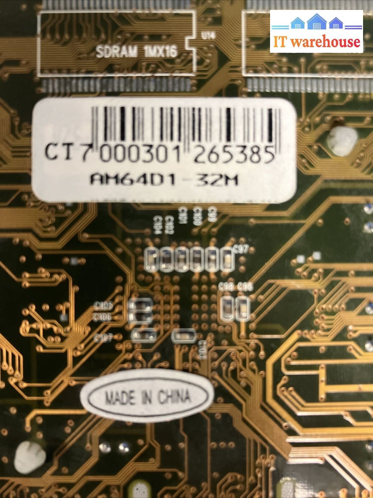 Vintage Nvidia VANTA A4-M64 VANTASD / VANTATV-D1 AGP Graphics Card AM64D1-32M ~