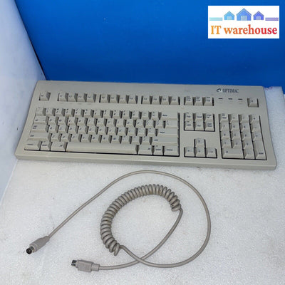 Vintage Om Opimac Keyboard Oms105 With Removable Cord