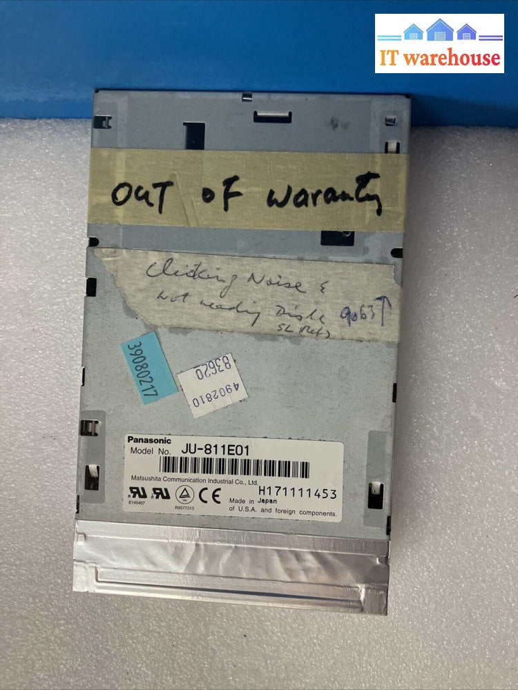 Vintage Panasonic JU-811E01 ZIP 100 IDE Internal 3.5" Floppy Driver ~