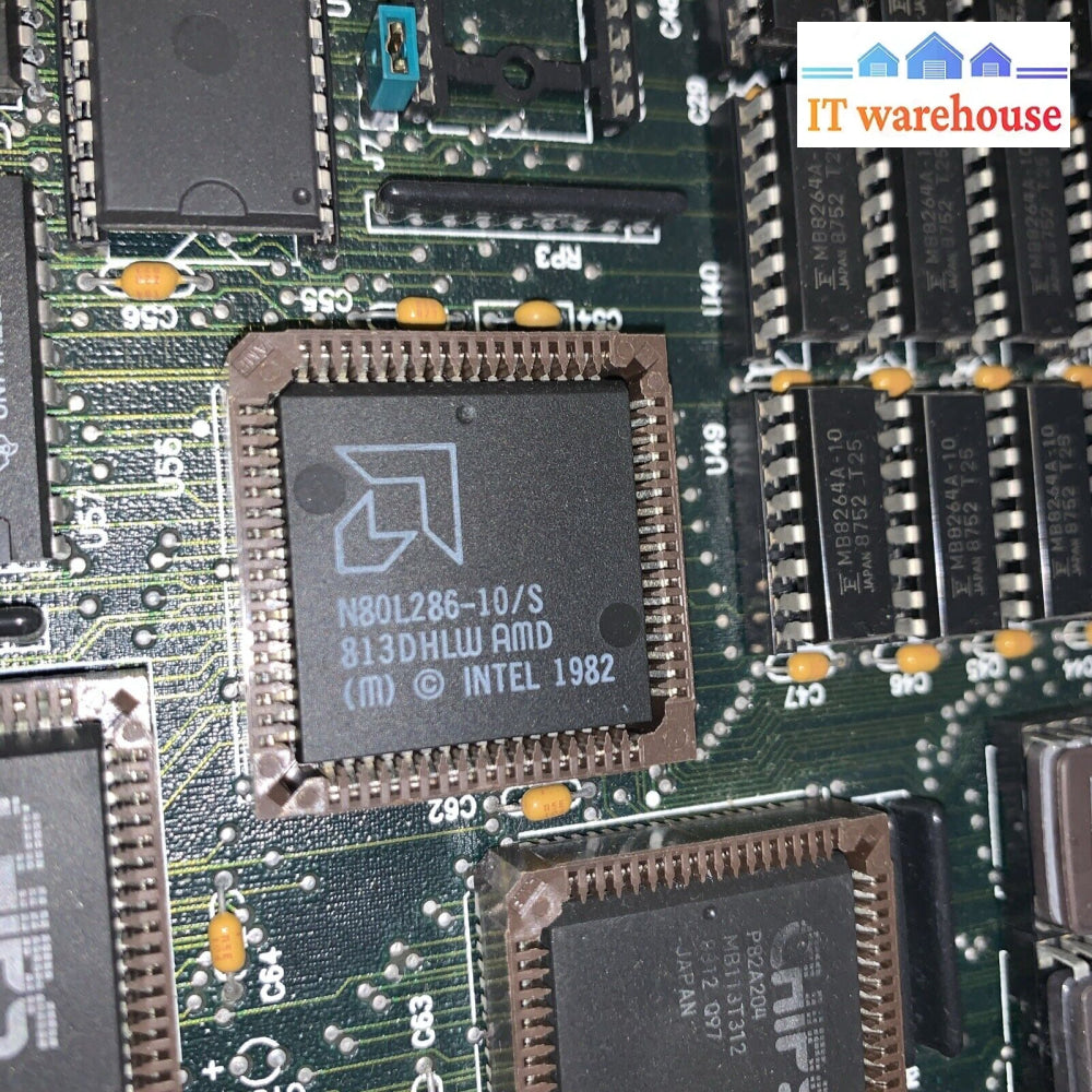 Vintage PC Motherboard 1980s 286 CPU 037-3.3-0288