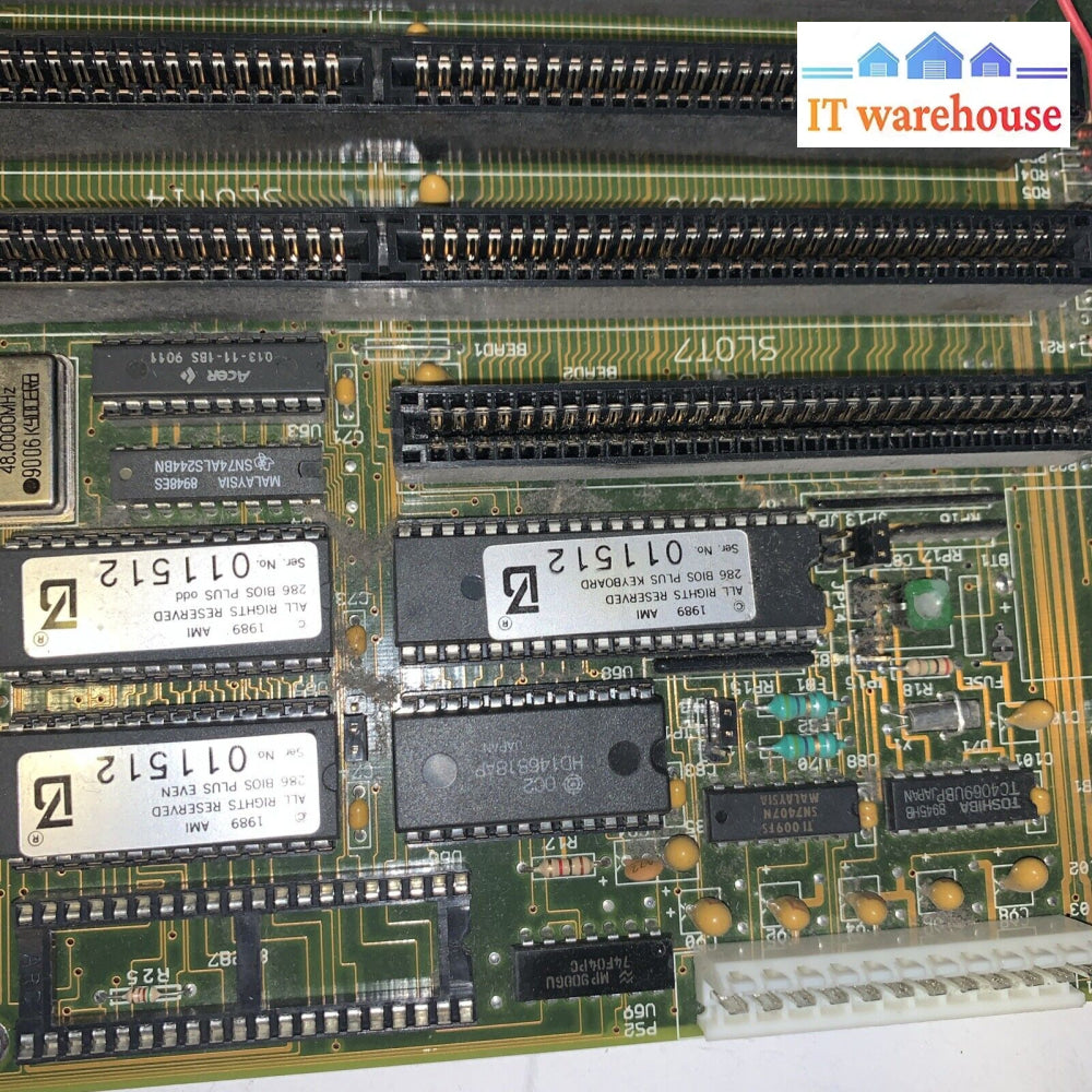Vintage PC Motherboard 1980s 286 CPU 90-09944 / 9004-16027