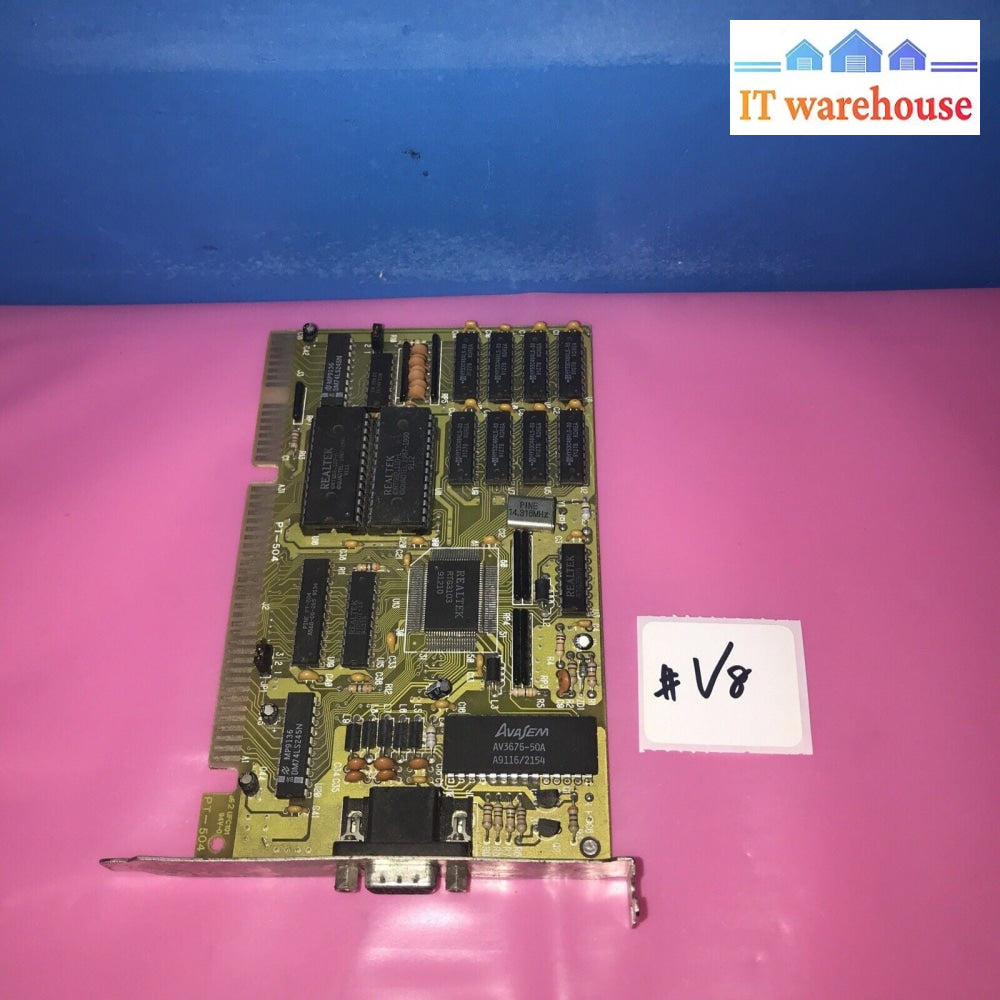 Vintage PINE PT-504 16-bit ISA video card 1024 x 768