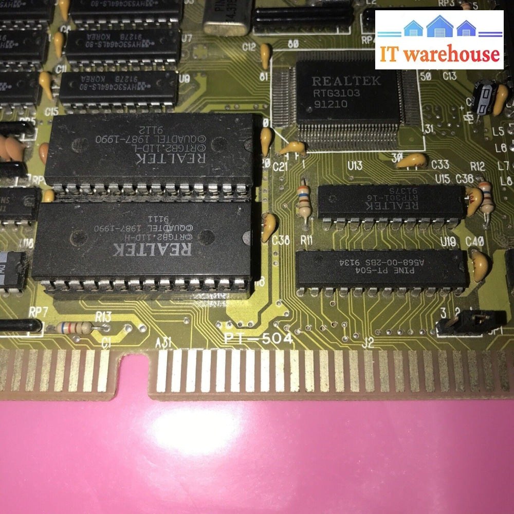 Vintage PINE PT-504 16-bit ISA video card 1024 x 768