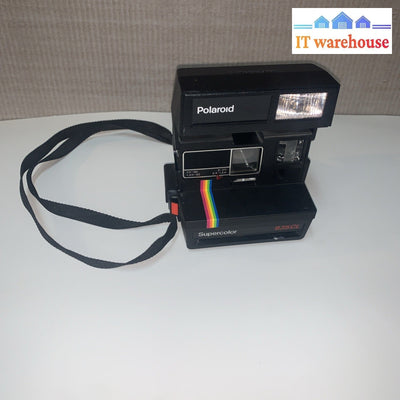 Vintage Polaroid Supercolor 635CL Camera Rainbow （untested)