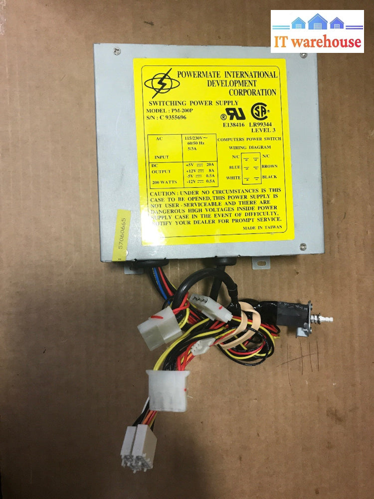 Vintage Powermate pm 200p power supply w/ switch