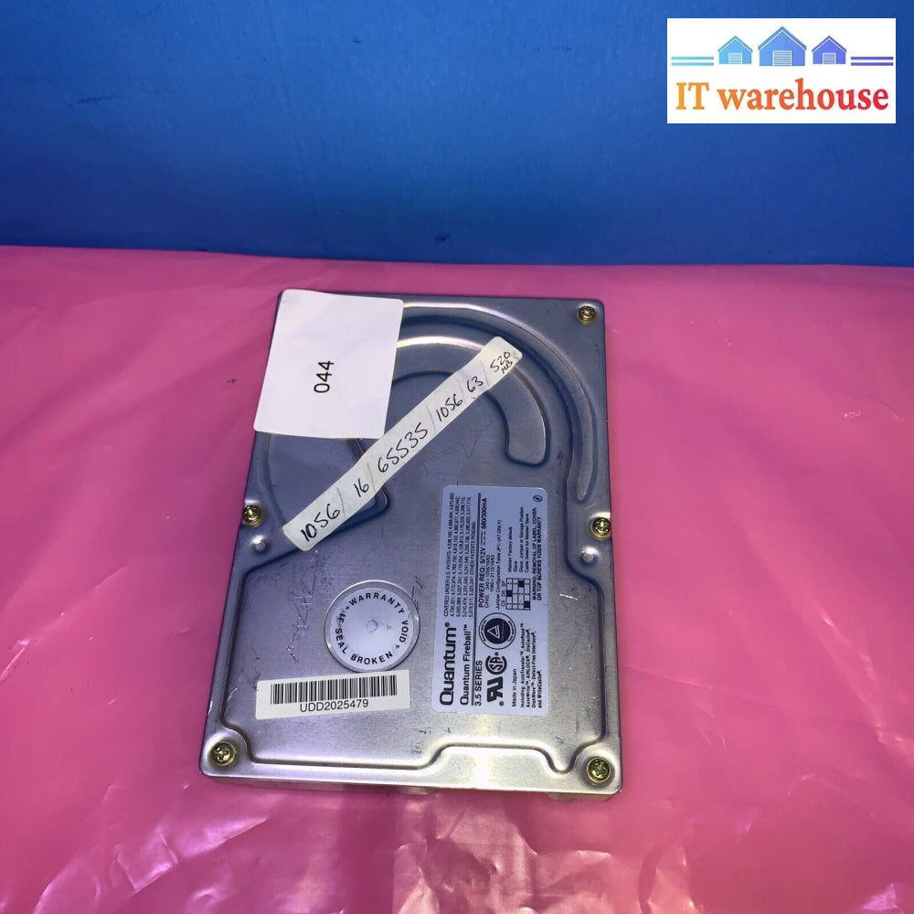 Vintage~ Quantum FB54A011 REV 03 IBM 06H8729 Fireball 540AT 540MB IDE Hard Drive