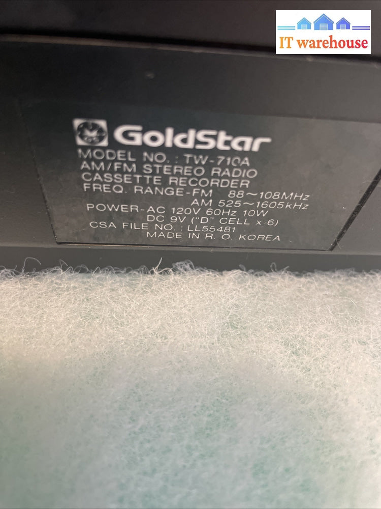 Vintage Rare - Gold star boombox TW 710A