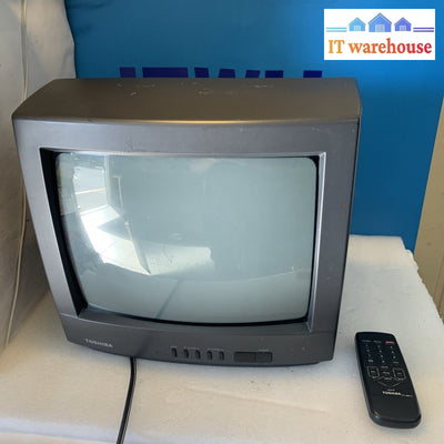Vintage Retro Gaming TV 13" Toshiba Color CRT Television, CF13G22 90's