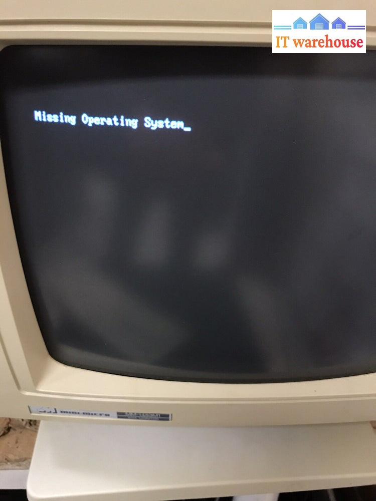 Vintage Samsung S330 8086 Computer & Mini.micro Mm-1453M1 Ega Monitor Kb + Ms