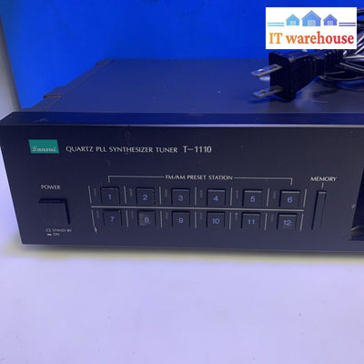 VINTAGE SANSUI QUARTZ PLL SYNTHESIZER TUNER T-1110