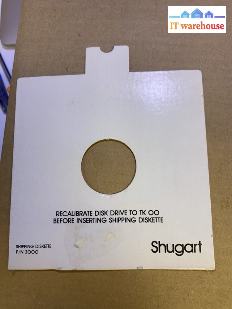 Vintage Shugart Floppy Drive Alignment + P/N 3000 Shipping Diskette – Rare