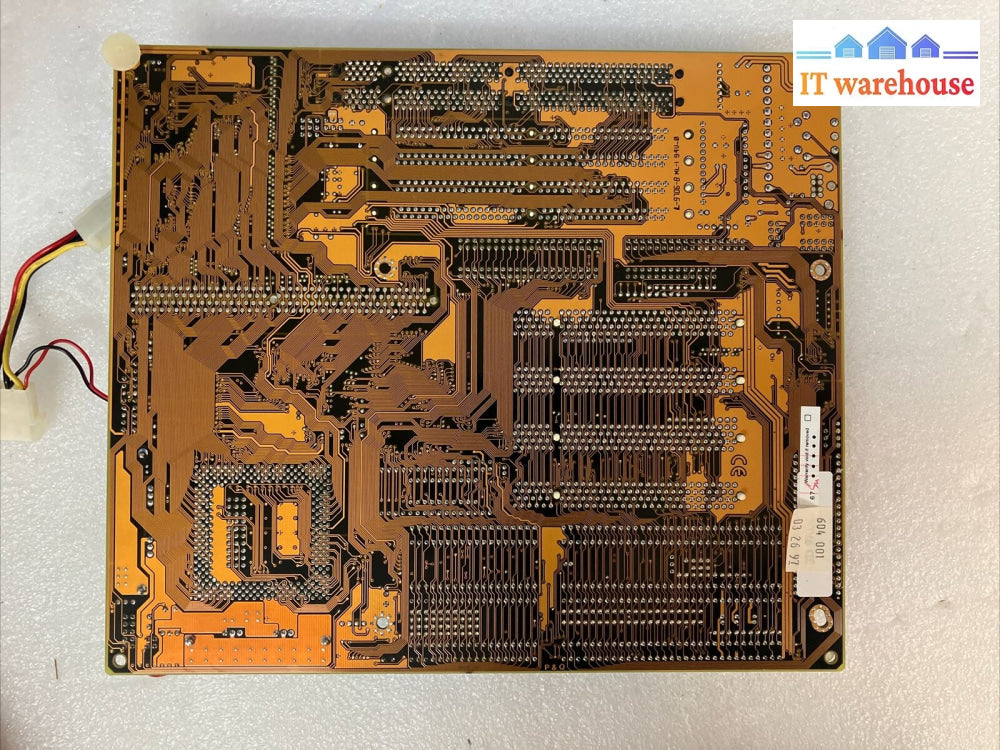 Vintage Socket 7 Loaded Motherboard With Cpu And Memory ~