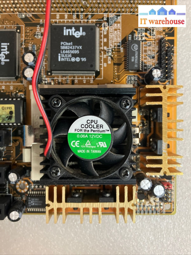 Vintage Socket 7 Loaded Motherboard With Cpu And Memory ~