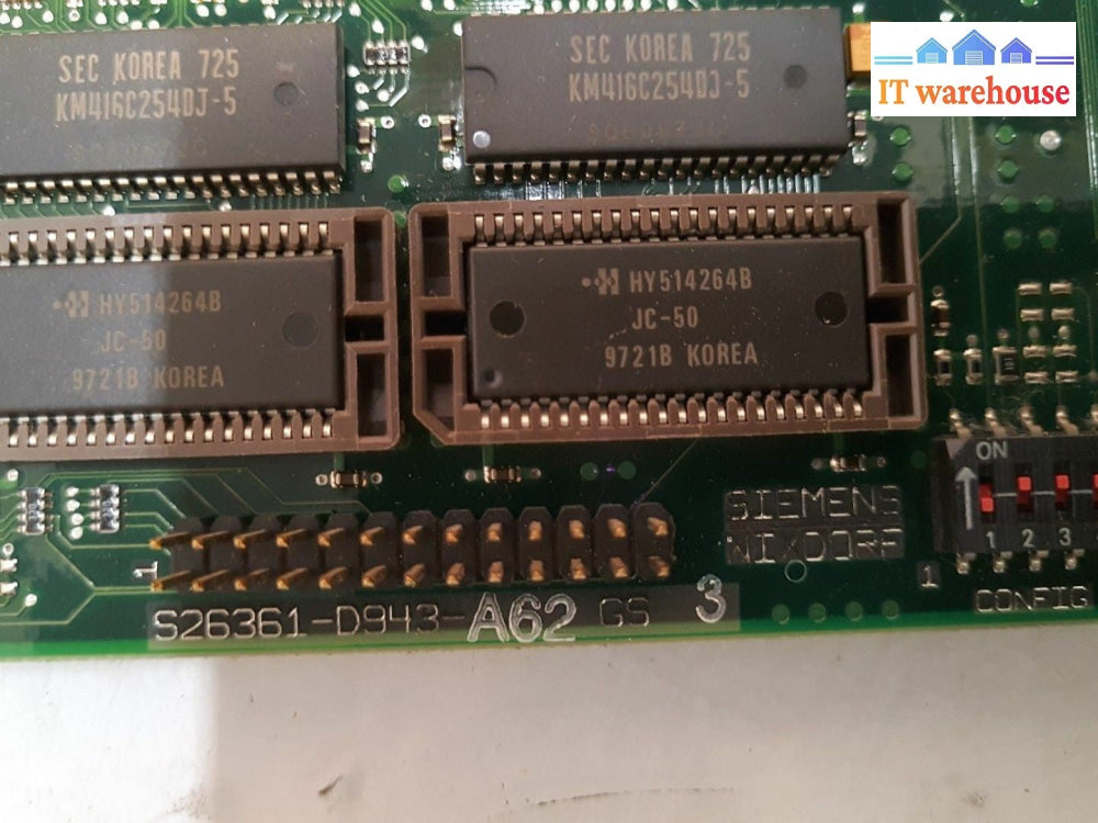 - VINTAGE SOCKET 7 MOTHERBOARD S26361-D943-A62 W26361-D943-X-03 (W/CPU&RAM)