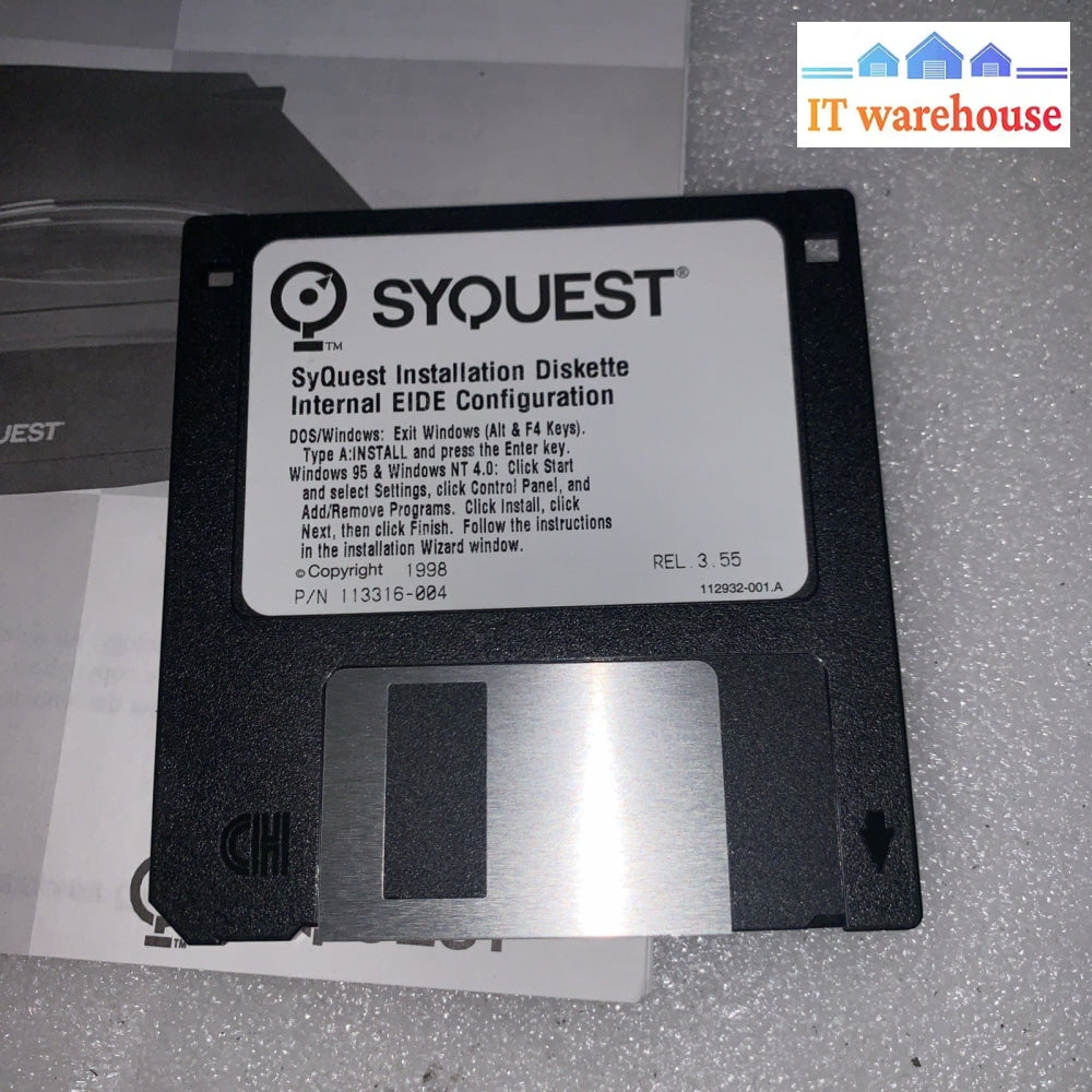 Vintage ~ Syquest Sparq 1.0GB Internal EIDE DOS/Windows 95 / NT 4.0 drive