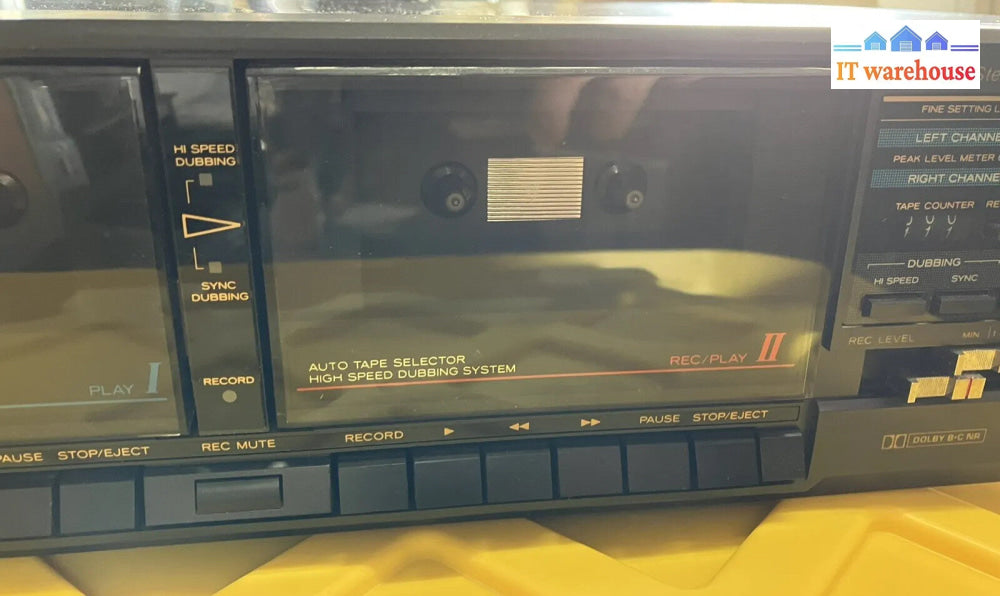 ~ Vintage TEAC W-430C Stereo Double Tape Cassette , DOLBY B C NR.