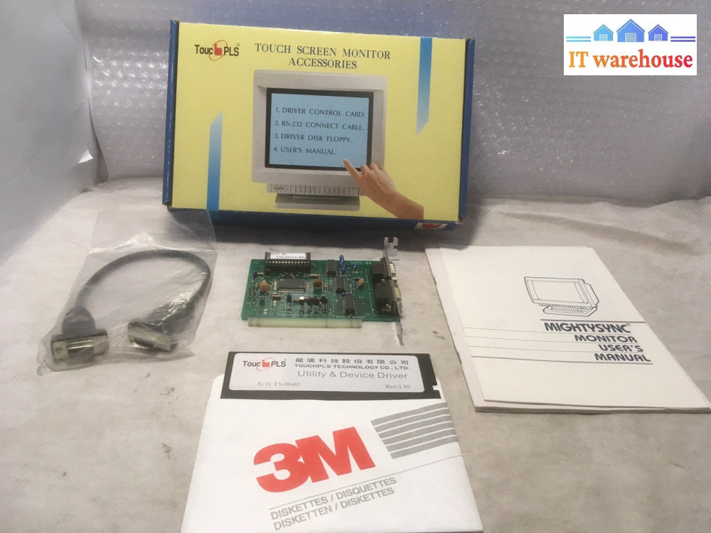 + Vintage Touch plus Touch Screen Monitor Accessories W/ 3M 5” Disk Driver