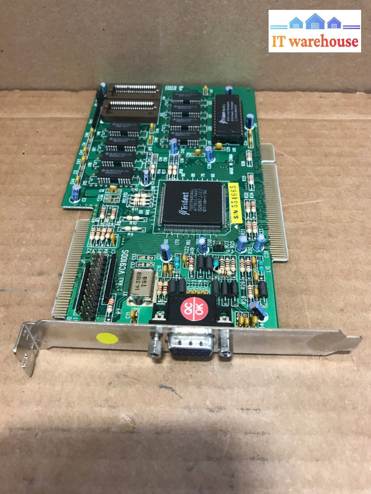 Vintage Trident VC910DS PCI VGA Video Card