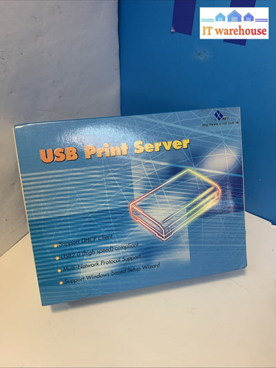 Vintage USB Print Server (windows Me/ 9x/NT/2K/XP, Mac 8.1 Or Later, Linux LPR )