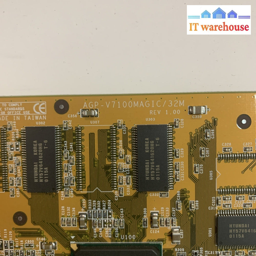 Vintage Video card - ASUS V7100MAGIC/T/N/32M/SD/U  AGP