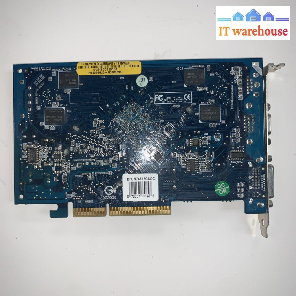Vintage Video card - GeForce 7600GS DS12M BFGR76512GSOC AGP 512M 512MB