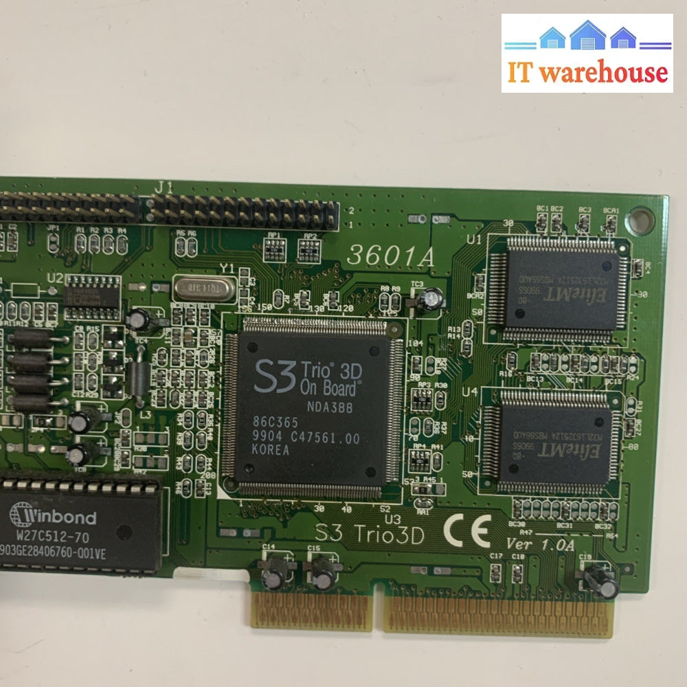 Vintage Video card - S3 Trio 3D  3601A ATG3601 4M