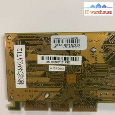 Vintage Video card - VB-TNT2M64-32M-D1 AGP