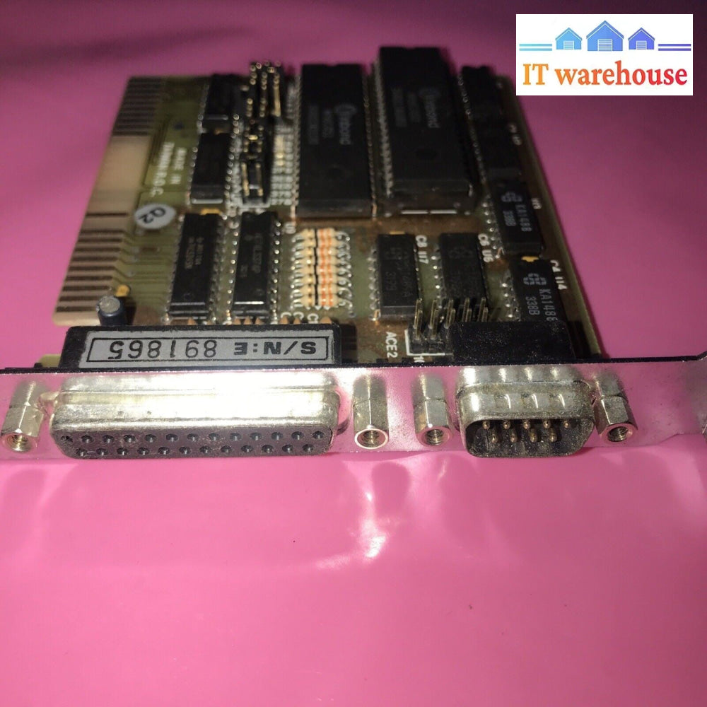 Vintage Winbond W86C451 16 BIT ISA Serial 9PIN / 25PIN Retro Controller Card.