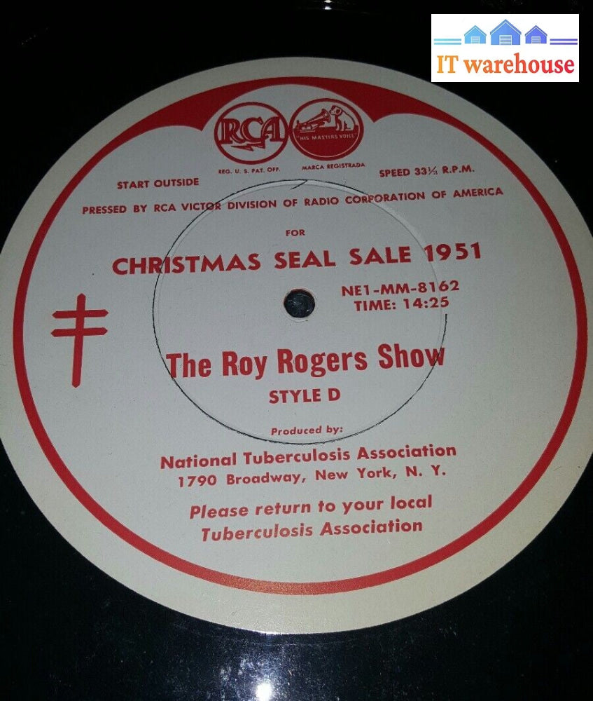 Vinyl record - The Judy Canova Show -The Roy Rogers Show-Christmas Sale 1951 @@@