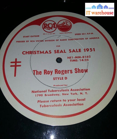 Vinyl record - The Judy Canova Show -The Roy Rogers Show-Christmas Sale 1951 @@@